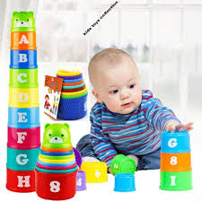 Baby Educational Stacking Cups with Number Letter