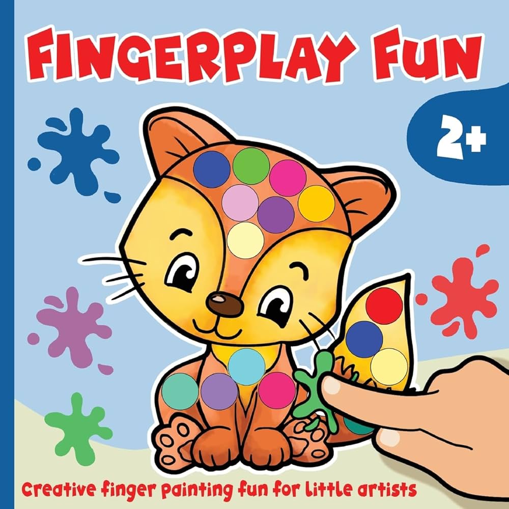 Creative Finger Painting Activity Book for Kids - Fun and Safe Art Projects